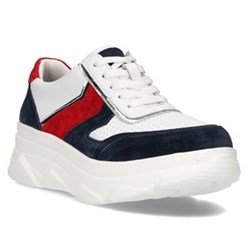 Leather Sneakers FilippoDP4579/23 WH NV white navy