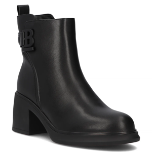 Leather ankle boots DBT6547/24 BK black