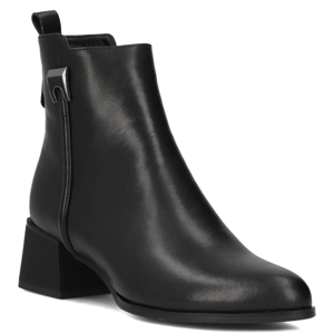 Leather ankle boots DBT6594/24 BK black