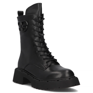 Leather boots Filippo DBT6583/24 BK black