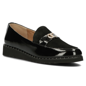 Leather loafers Filippo DP1515/24 BK black