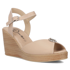 Leather sandals Filippo DS6026/24 BE beige