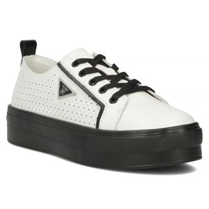 Leather shoes Filippo DP6025/24 WH white