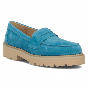 Leather shoes Filippo DP6090/24 BL blue