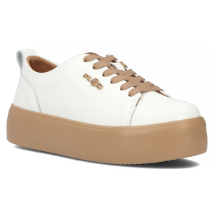 Leather shoes Filippo DP6117/24 WH BE white-beige