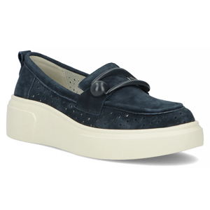 Leather shoes Filippo DP6131/24 NV navy blue