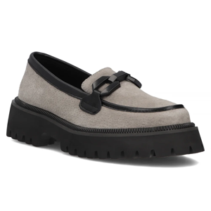 Leather shoes Filippo DP6486/24 GR grey