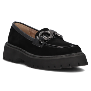 Leather shoes Filippo DP6497/24 BK SU black