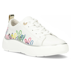 Leather sneakers Filippo DP4480/24 MLT white