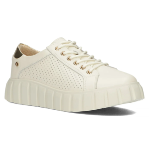 Leather sneakers Filippo DP4535/24 BE beige