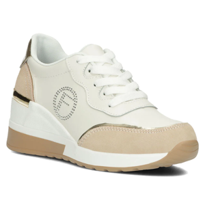 Leather sneakers Filippo DP4660/24 WH BE white