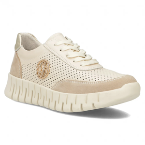 Leather sneakers Filippo DP6034/24 BE beige