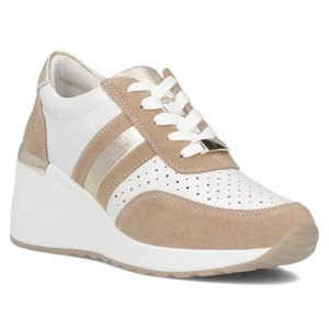 Leather sneakers Filippo DP6046/24 WH white