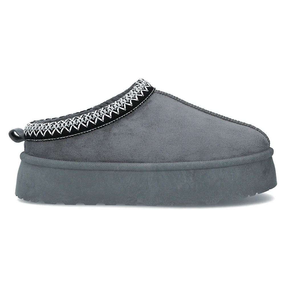 Fur slippers Filippo DK6662/24 GR grey