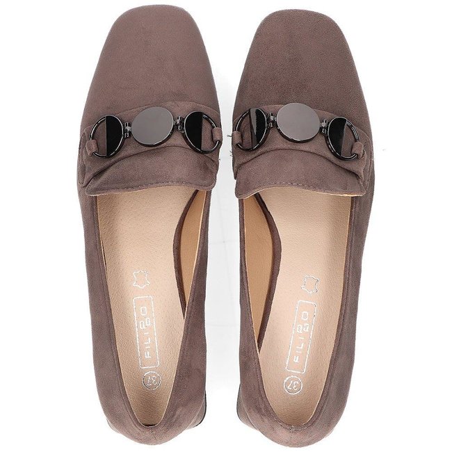 Heeled shoes FILIPPO DP2097/22 GR gray