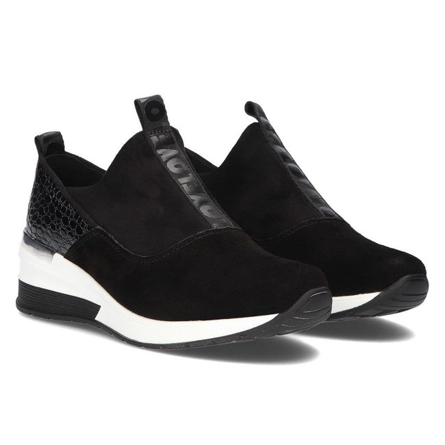 Leather Sneakers Filippo DP1689/22 BK Black