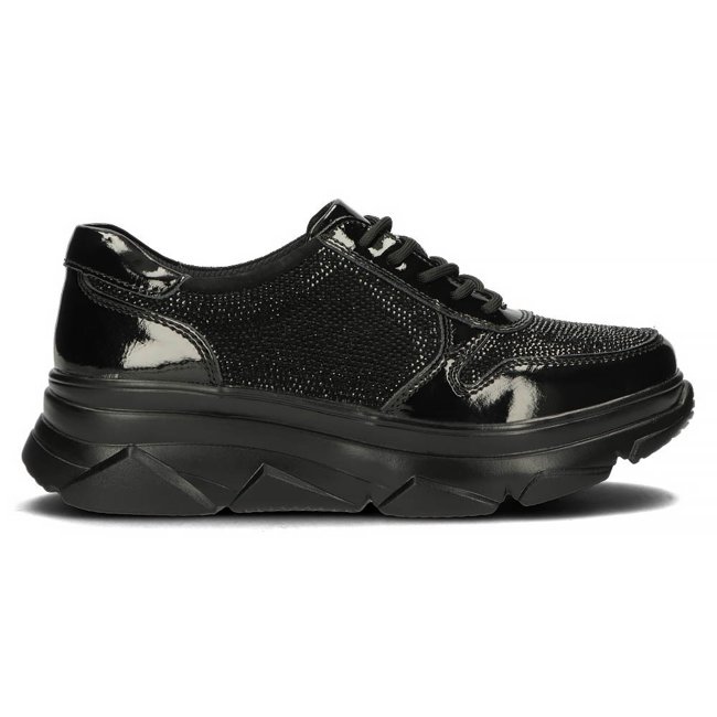 Leather Sneakers Filippo DP2138/23 BK D black