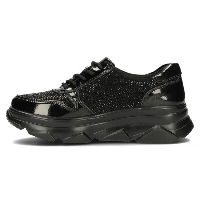 Leather Sneakers Filippo DP2138/23 BK D black