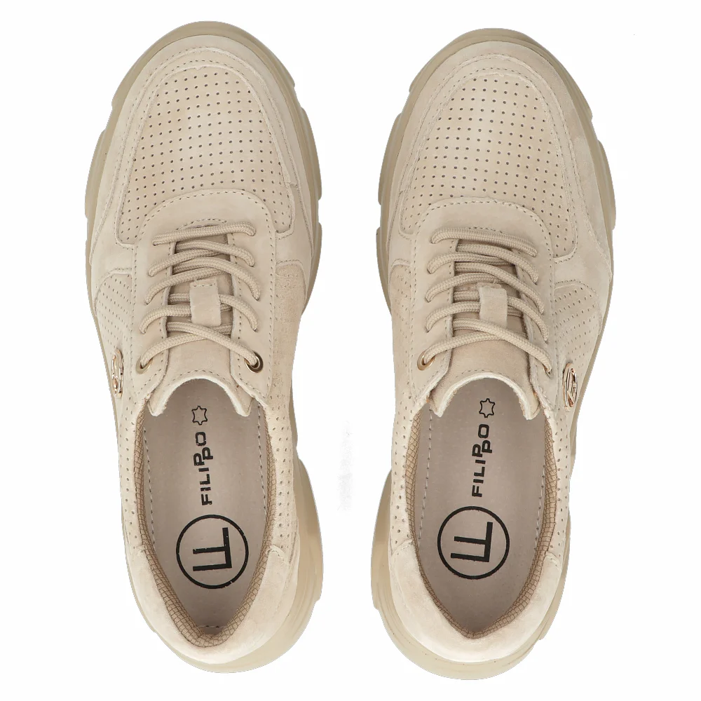 Leather Sneakers Filippo DP2138/24 BE BE beige