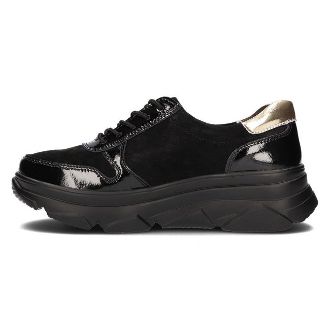 Leather Sneakers Filippo DP3185/22 BK black
