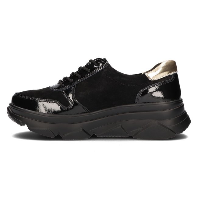 Leather Sneakers Filippo DP3185/23 BK black