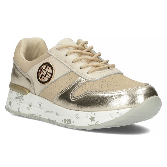 Leather Sneakers Filippo DP3542/22 BE beige