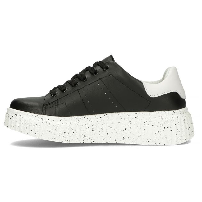 Leather Sneakers Filippo DP4404/23 BK black