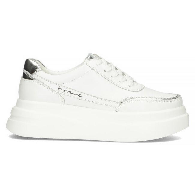 Leather Sneakers Filippo DP4556/23 WH white