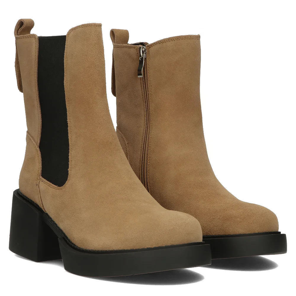 Leather ankle boots Filippo DBT4760/23 BE beige