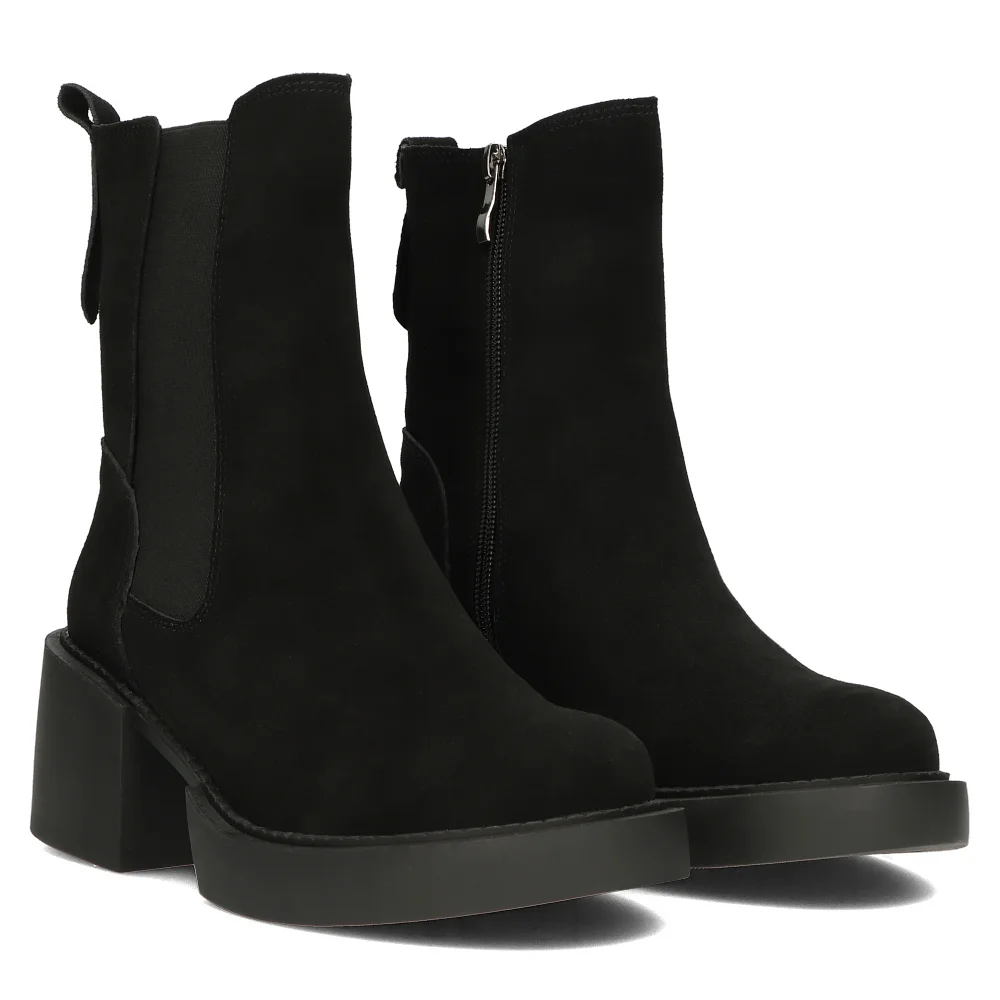 Leather ankle boots Filippo DBT4760/23 BK black