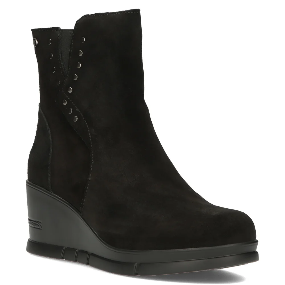 Leather ankle boots Filippo DBT4904/23 BK black