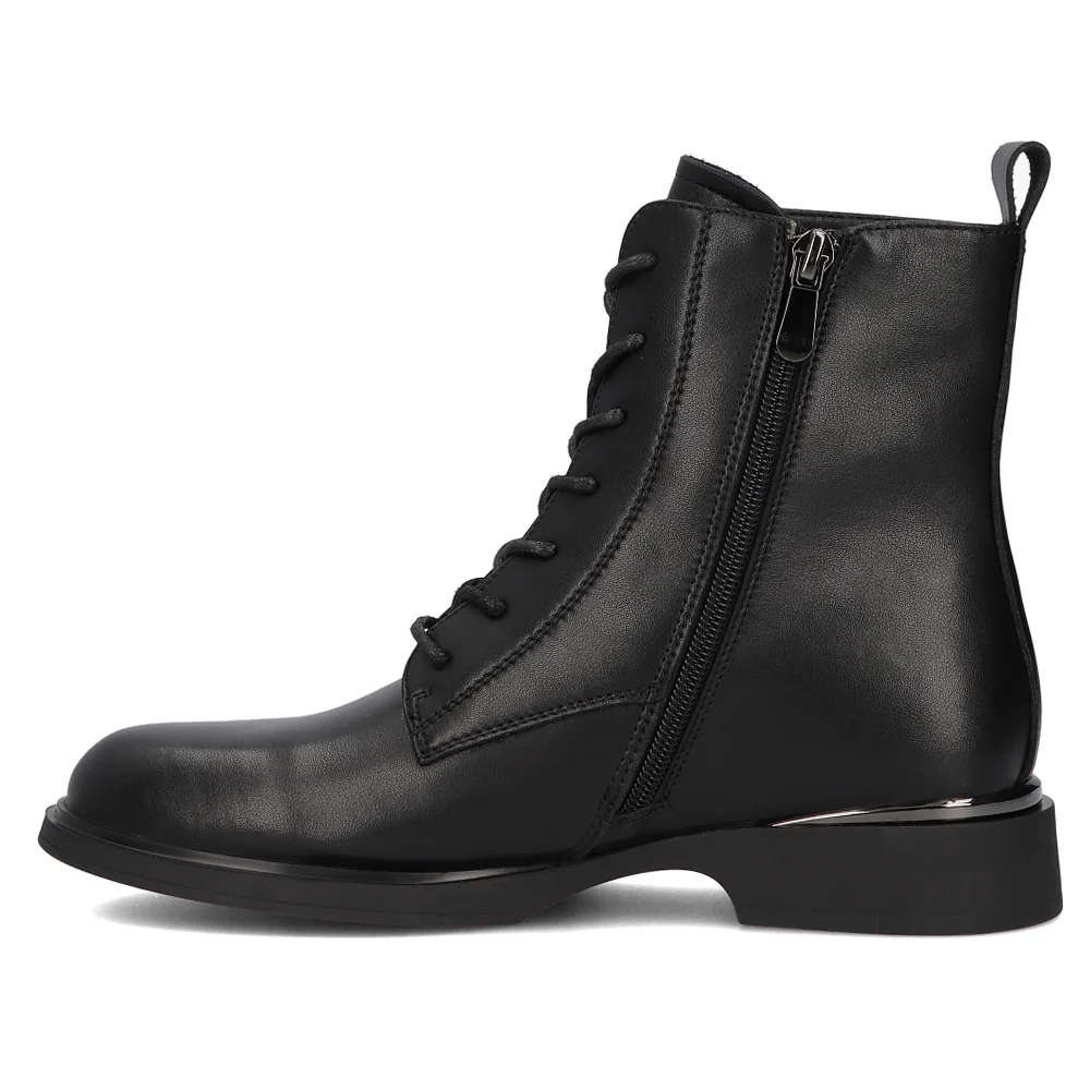 Leather ankle boots Filippo DBT6520/24 BK black