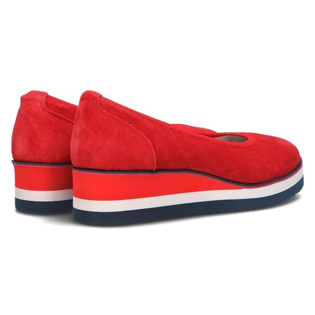 Leather ballerinas Filippo DP2323/21 RD red