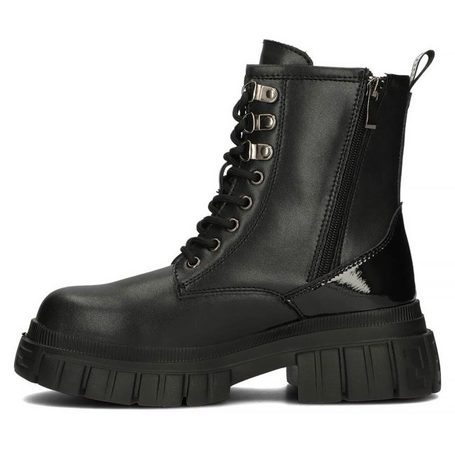 Leather boots Filippo DBT4154/22 BK black