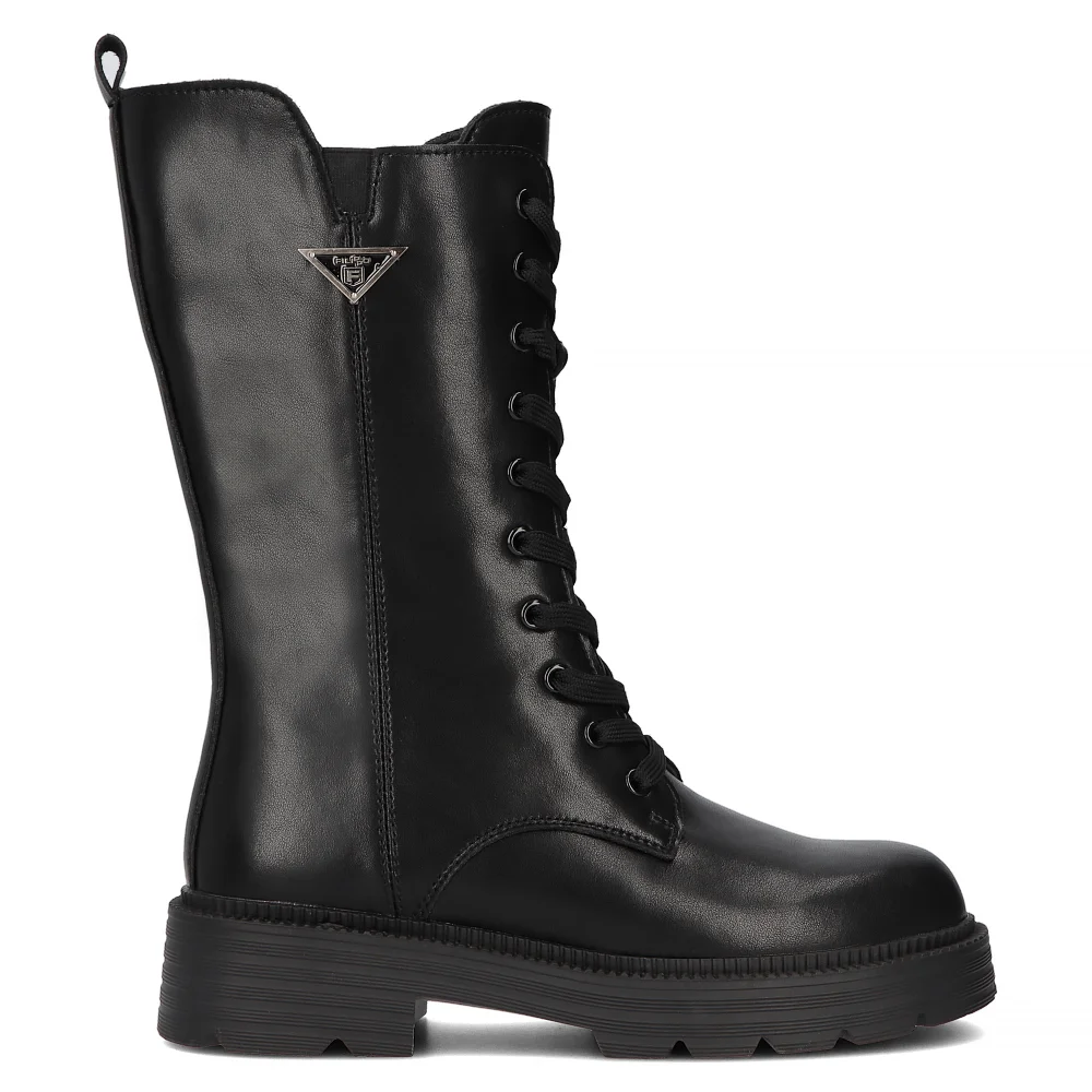 Leather boots Filippo DBT6302/24 BK black