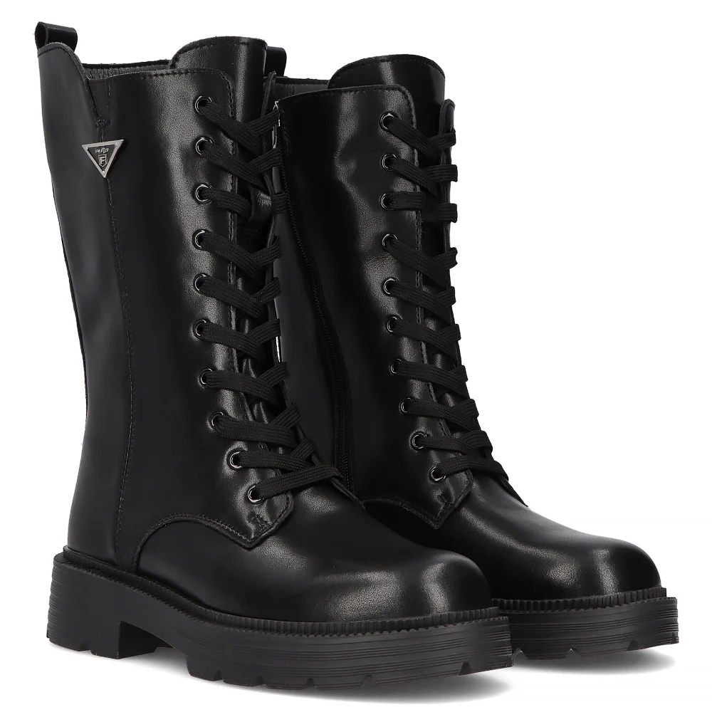 Leather boots Filippo DBT6302/24 BK black