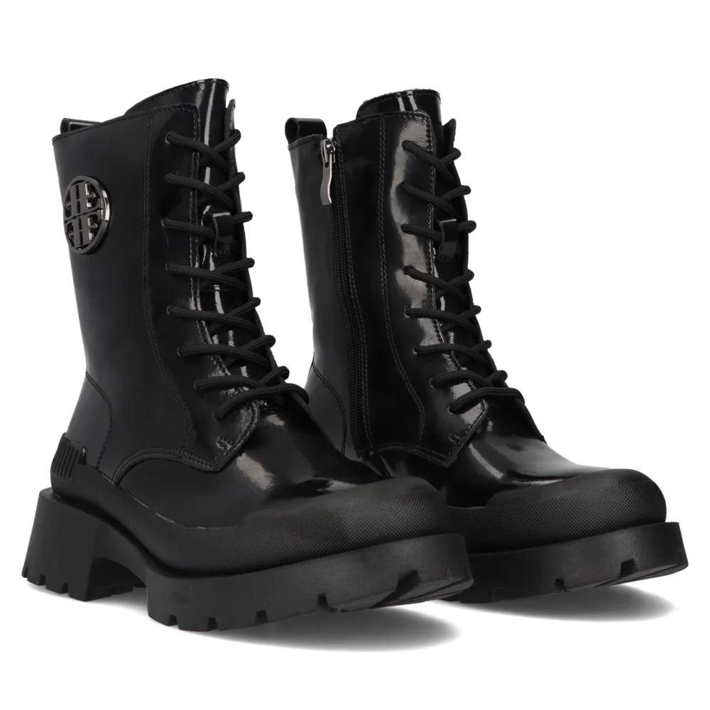 Leather boots Filippo DBT6482/24 BK black