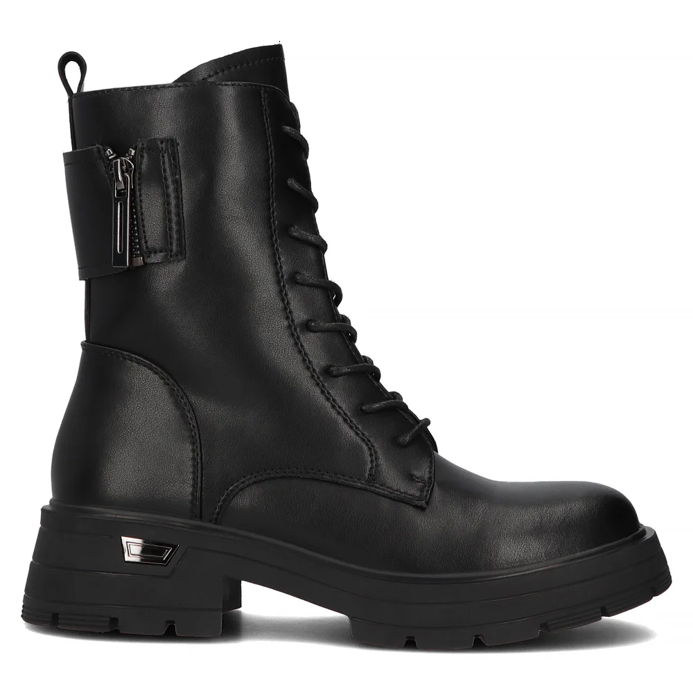 Leather boots Filippo DBT6541/24 BK black