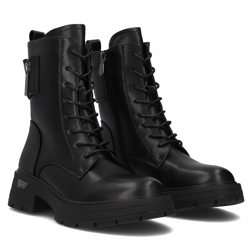 Leather boots Filippo DBT6541/24 BK black