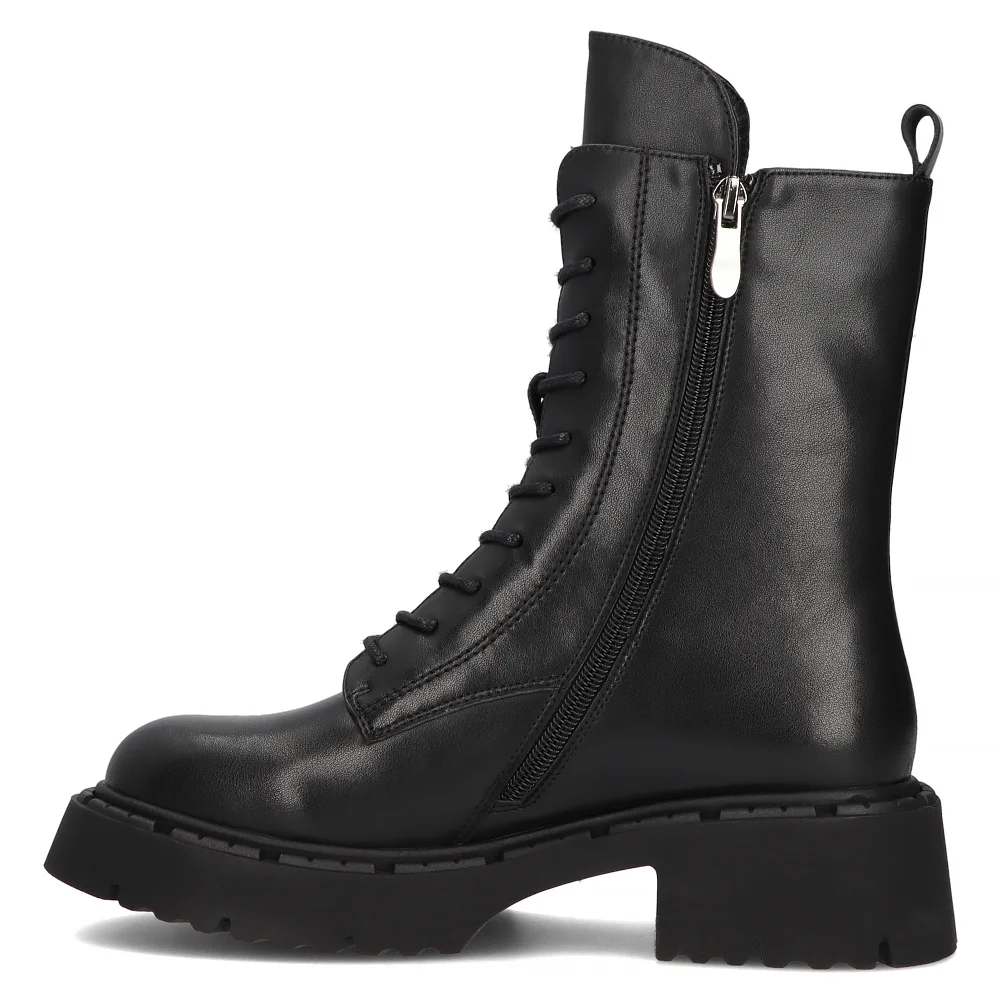 Leather boots Filippo DBT6583/24 BK black