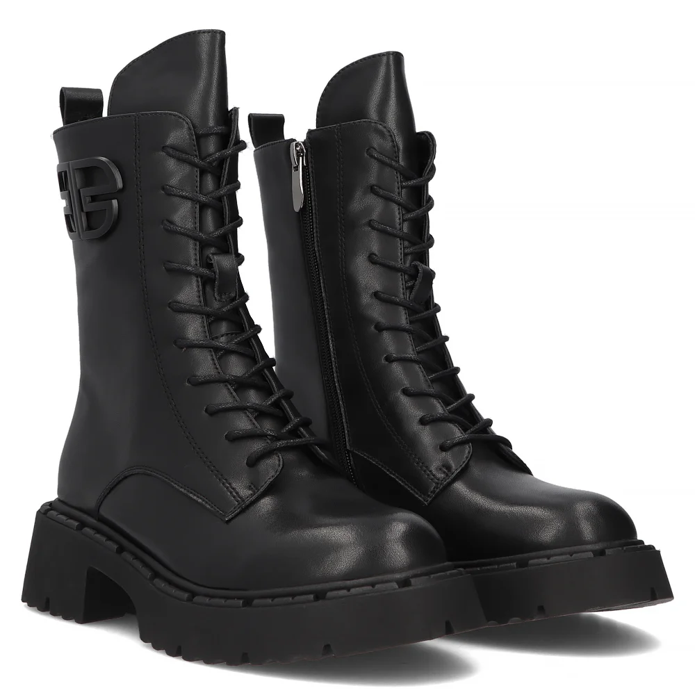 Leather boots Filippo DBT6583/24 BK black