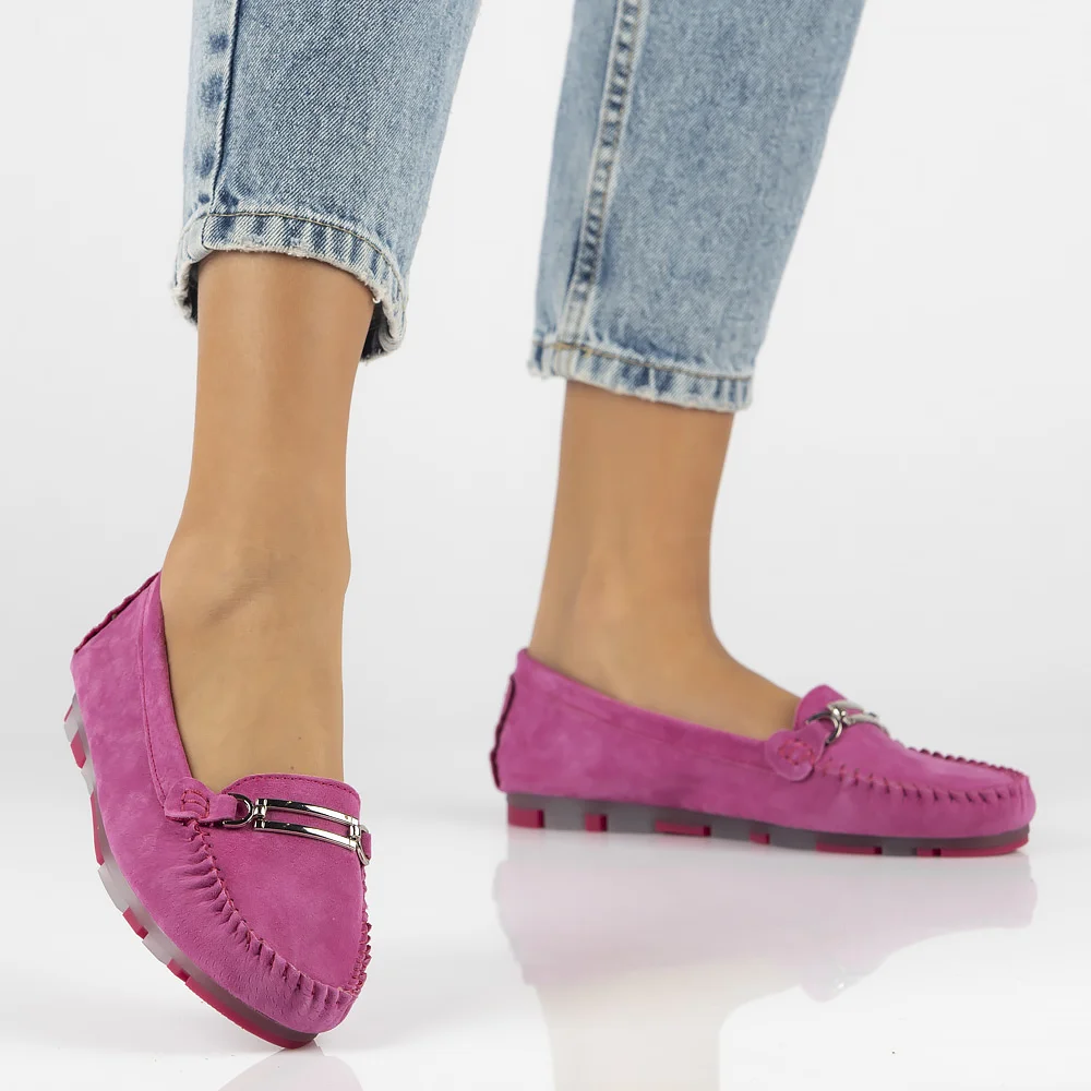 Leather loafers Filippo DP1202/24 FH pink