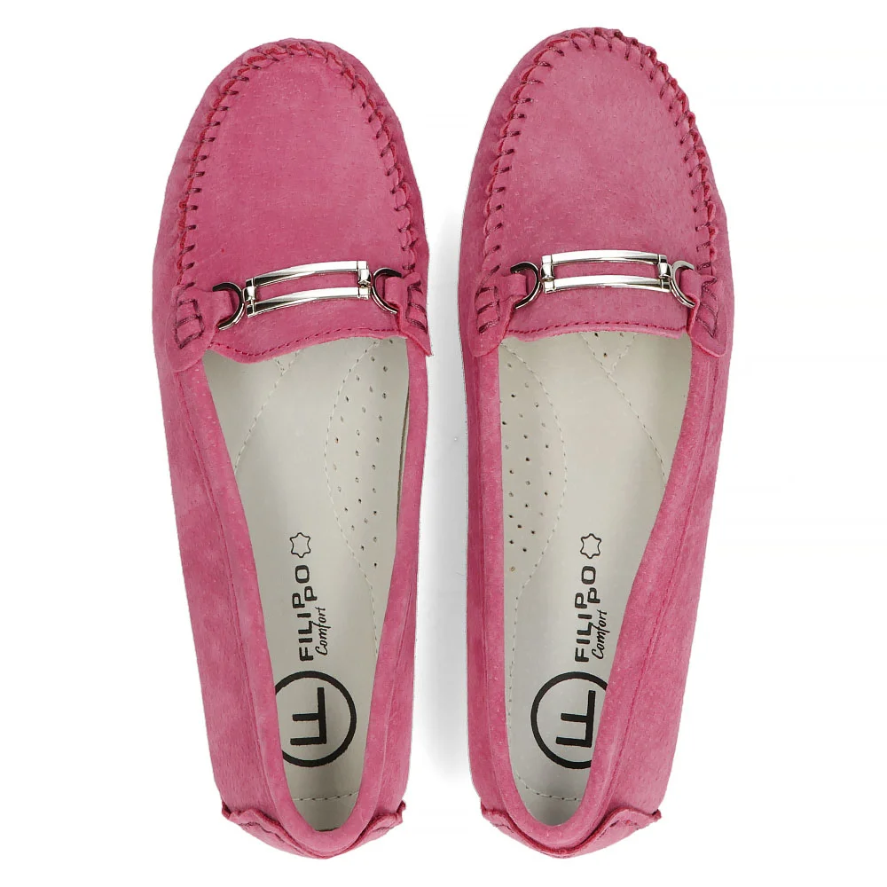 Leather loafers Filippo DP1202/24 FH pink