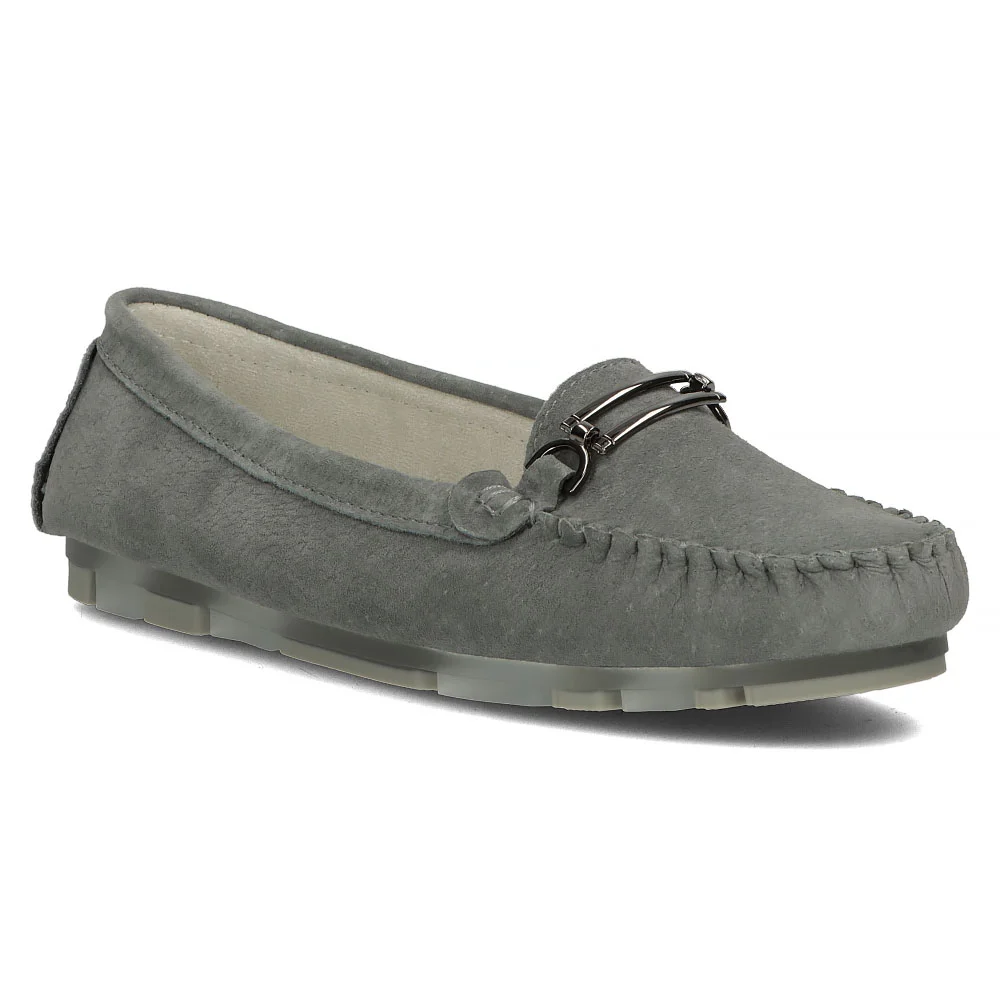 Leather loafers Filippo DP1202/24 GR gray