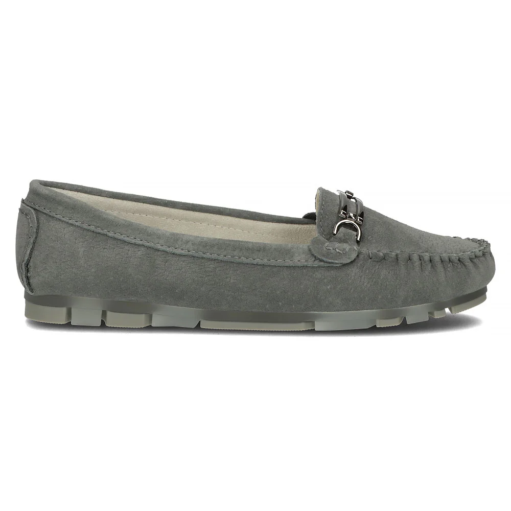 Leather loafers Filippo DP1202/24 GR gray