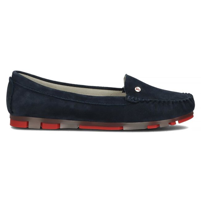 Leather loafers Filippo DP2037/22 NV RD navy blue