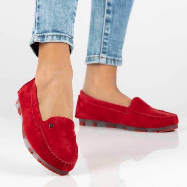 Leather loafers Filippo DP2037/23 RD red