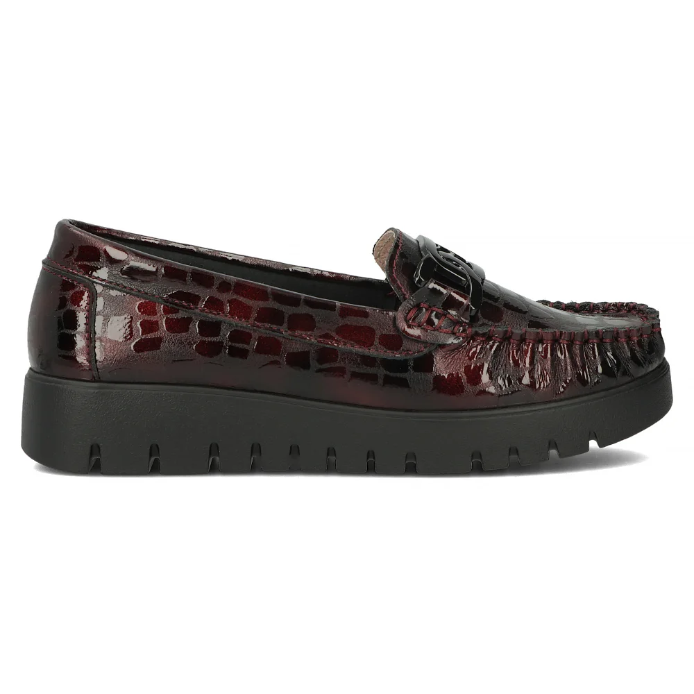 Leather loafers Filippo DP3334/24 BG maroon