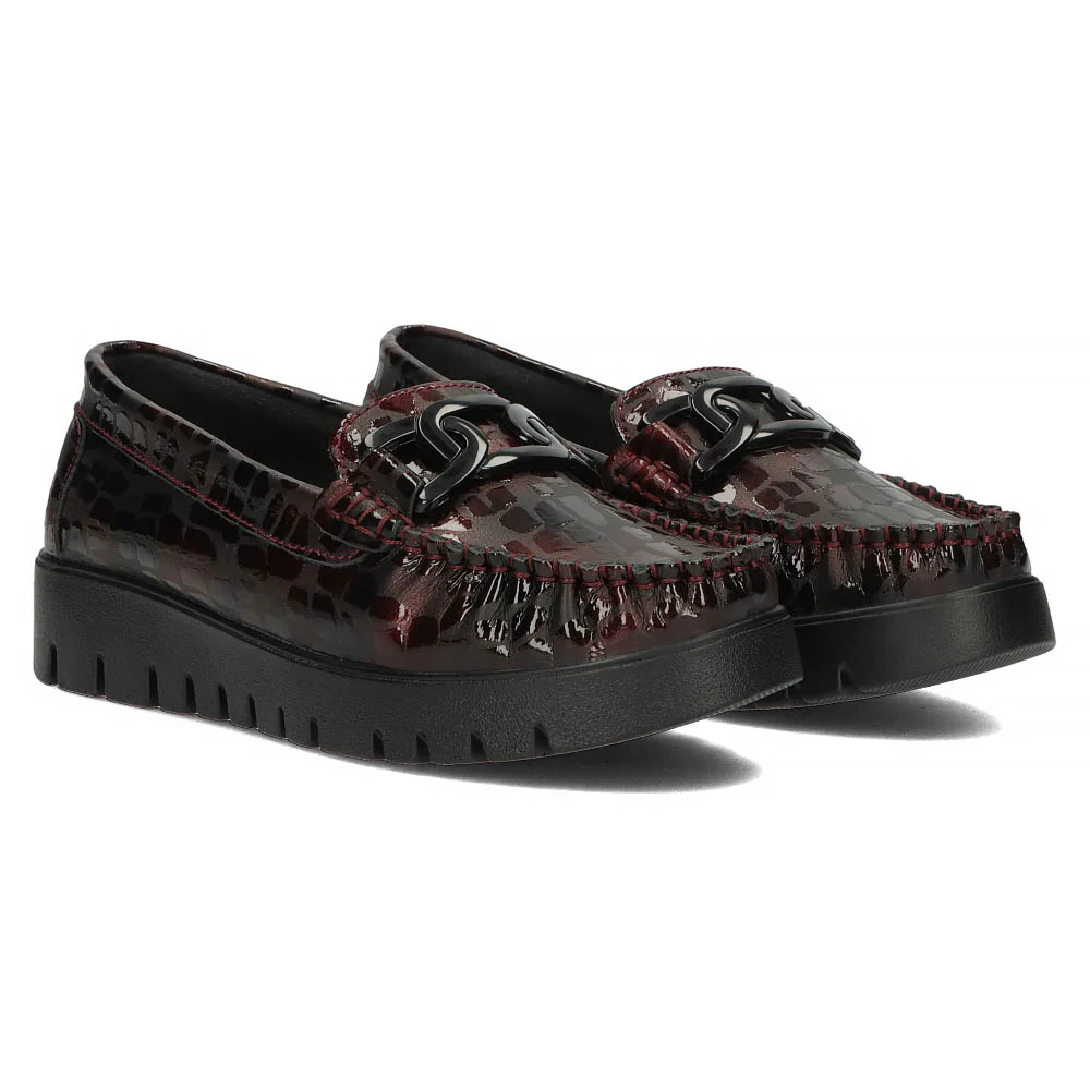 Leather loafers Filippo DP3334/24 BG maroon