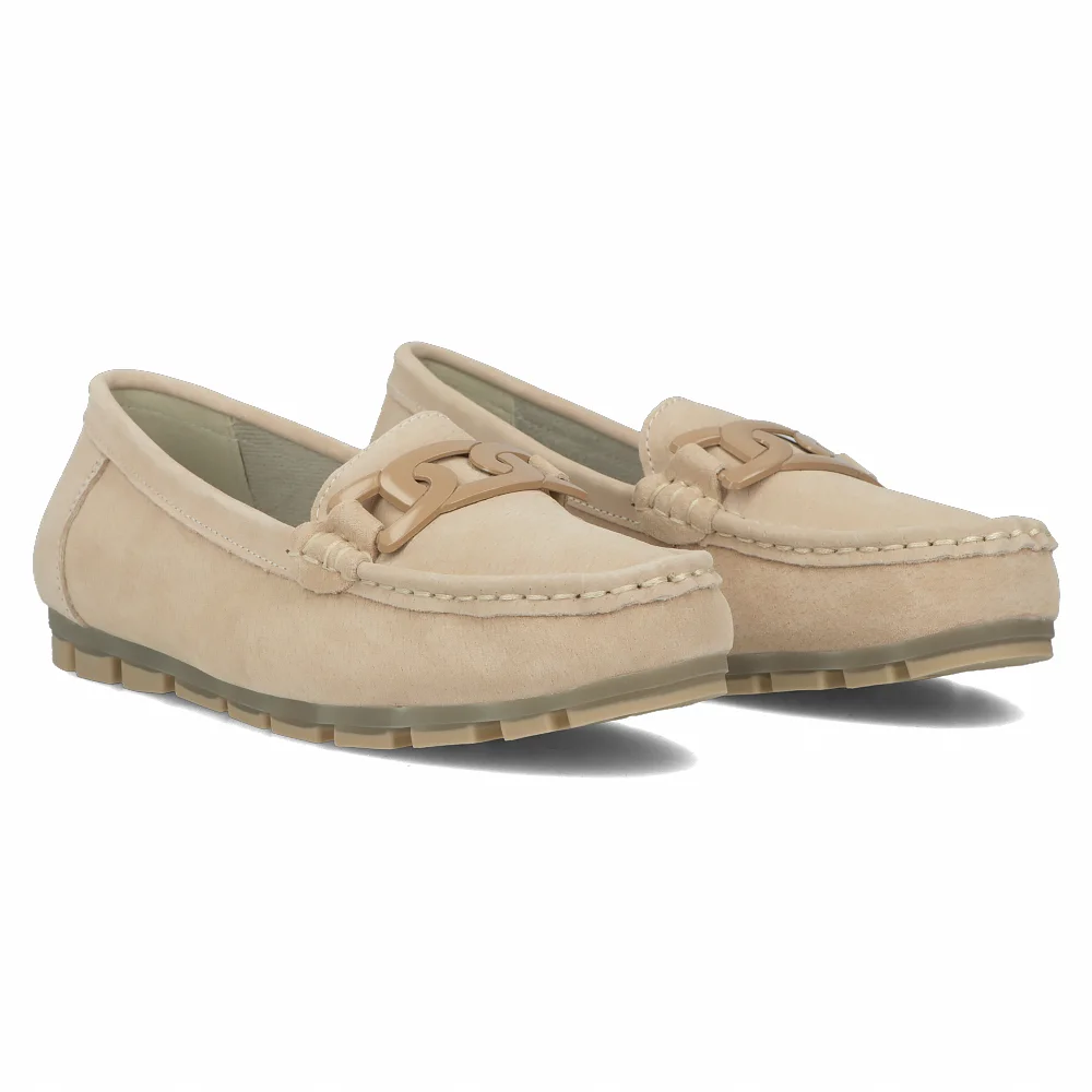 Leather loafers Filippo DP3630/24 BE beige